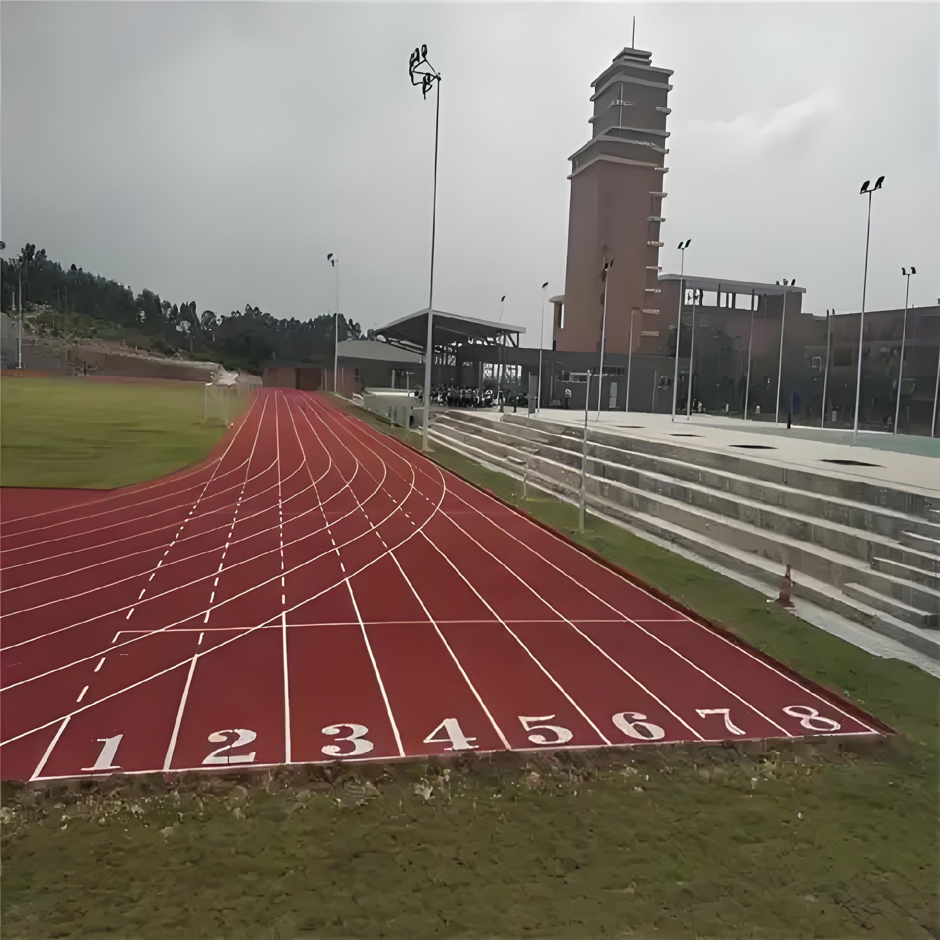 透氣型跑道施工 透氣型跑道施工